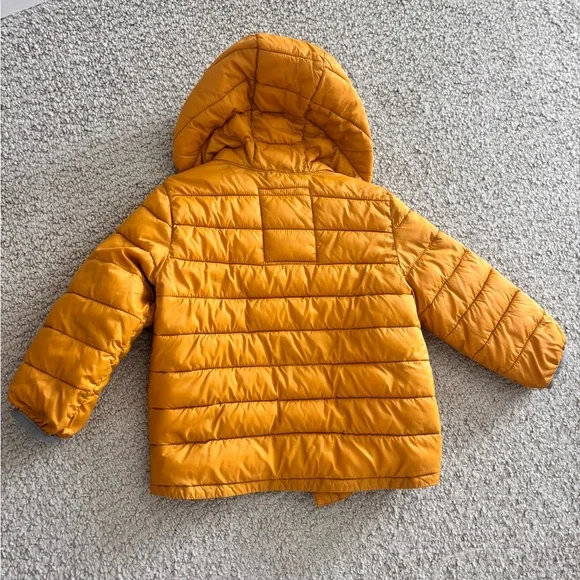 GAP Kids' Mustard Puffer Jacket 2t - Picture 2 of 3